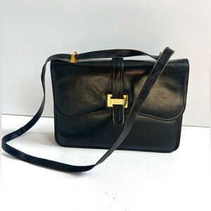 Vintage | Leather Belt Purse with Gold Hardware